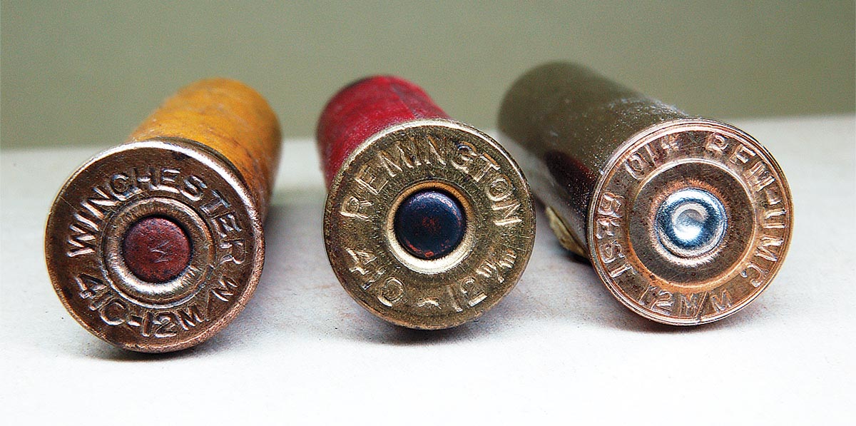 These 2-inch cases show 12mm markings in their headstamps.